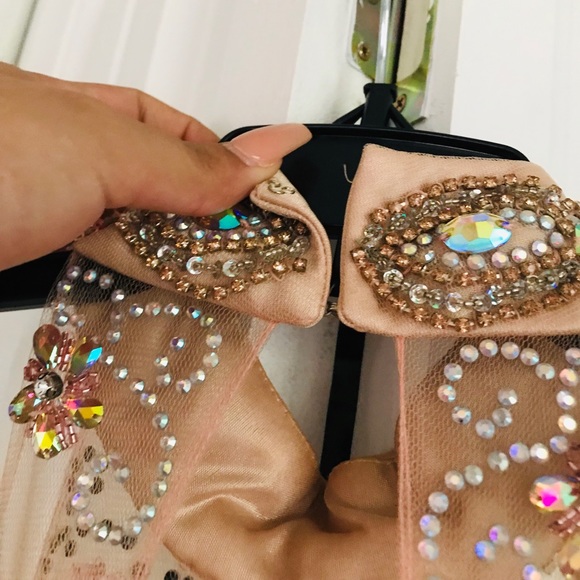 Light Pink High Neck Dress - Picture 3 of 5